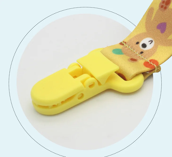 Baby Feeding Baby Accessories Polyester Pacifier Clips Chain Dummy Clip Cartoon Pacifier Holder Nipple Soother Chain Infant