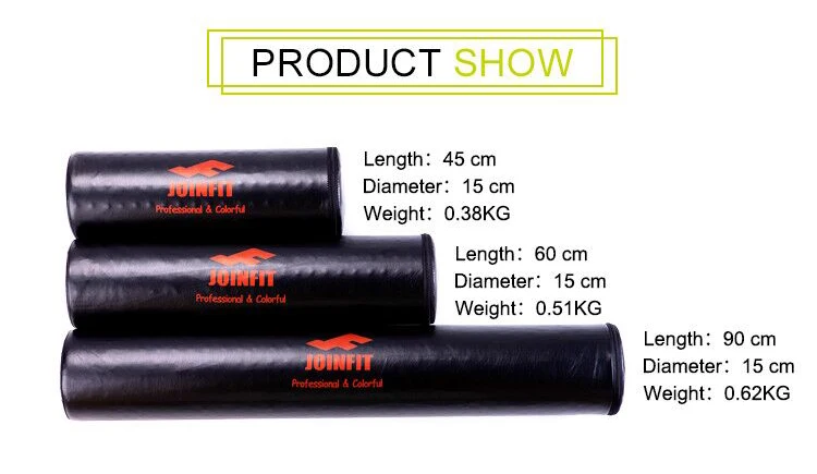 Black EPP Foam Roller with PU cover