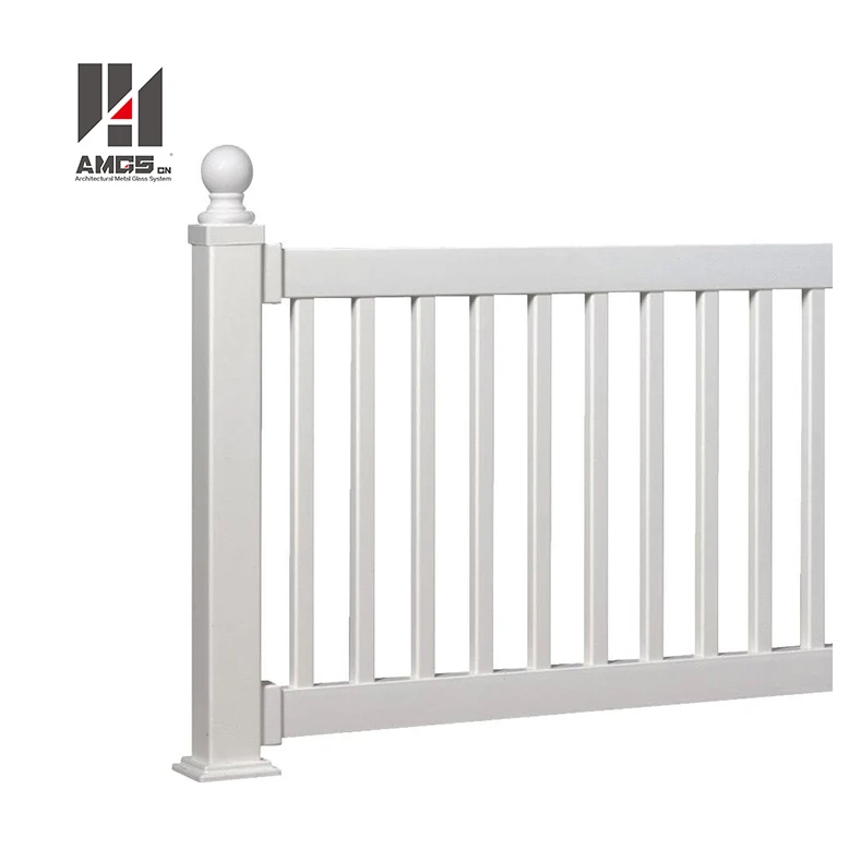 
New Design Exterior Interior Baluster, Security Plastic U Pvc Profile Railing 