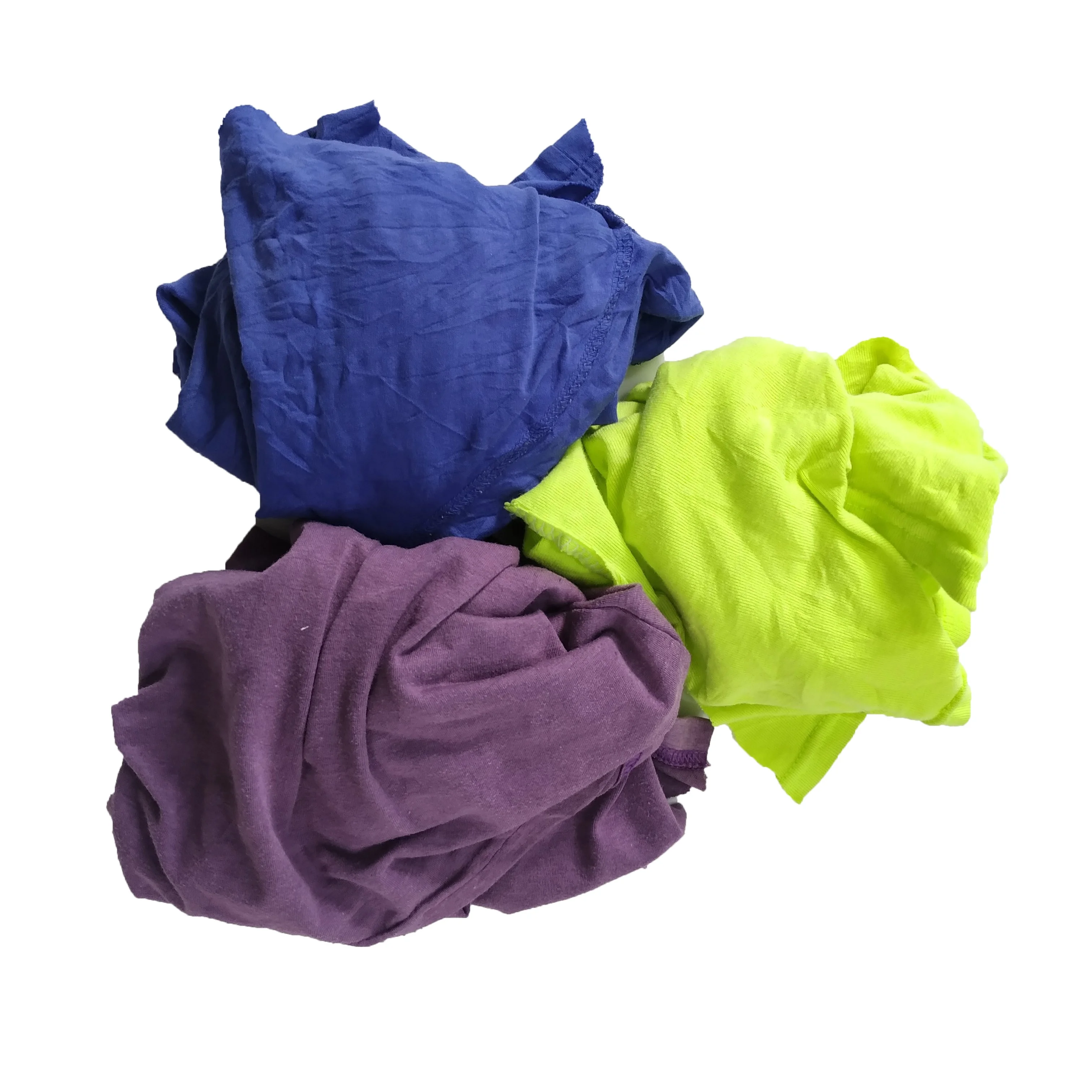 Хлопковые текстильные мусорные тюки черная футболка тряпки хлопковые зажимы