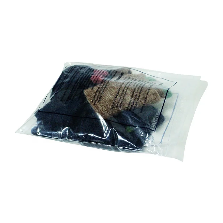 Hot Selling Wholesale PE Zipper Packaging Bag Custom Printed Resealable Plastic Clothing Bag For Socks Underwear