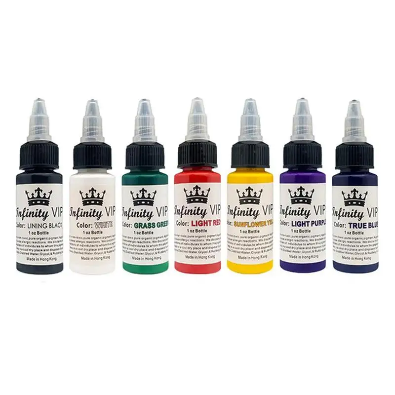 30ml Body Beauty Semi-Permanent Tattoo Pigment Waterproof Tattoo Color Liquid Kit
