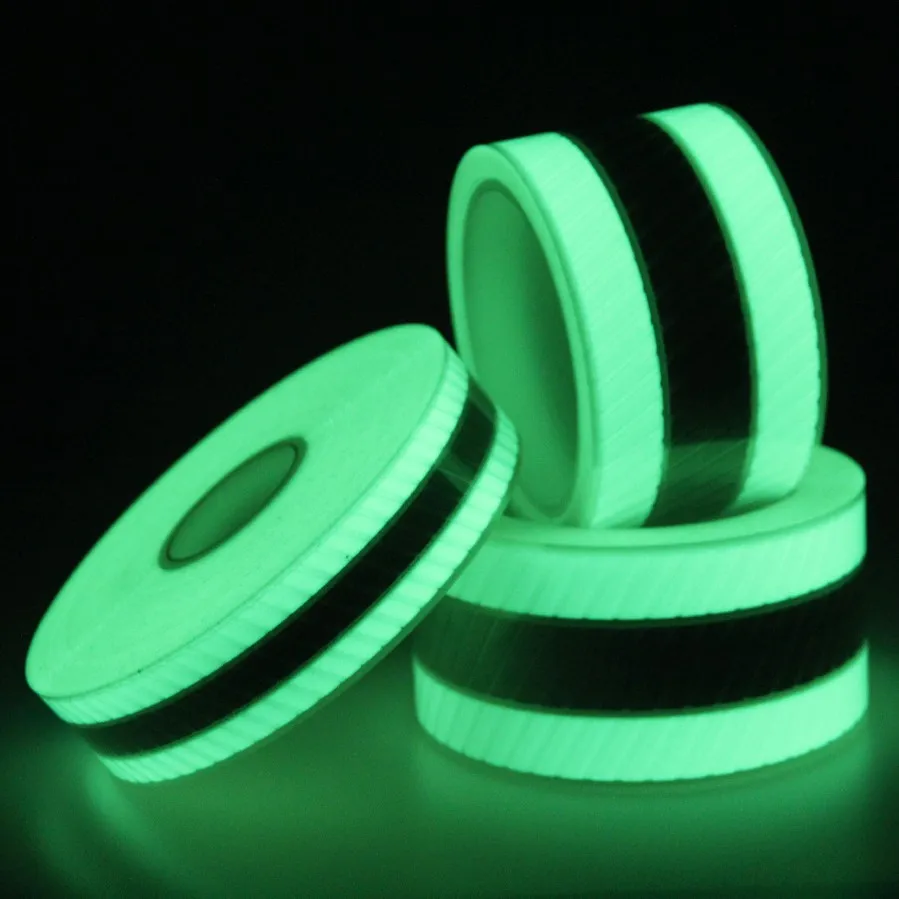 Segmented Photoluminescent Luminescent Reflective Fabric Adhesive Heat Transfer Film Vinyl  Patterns Customized glow in dark
