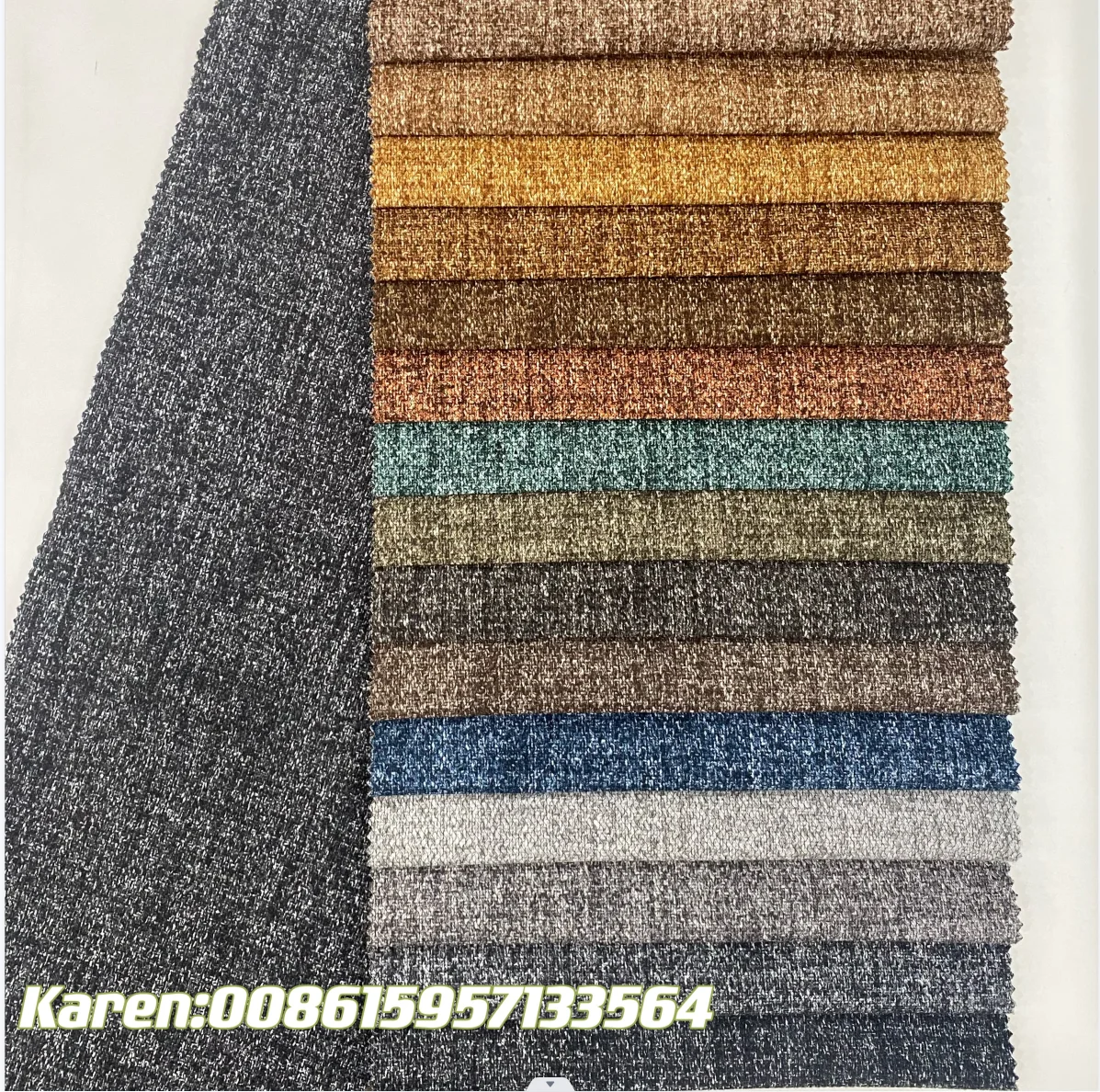 YP492  HOT SELLING CHEAP LINEN LOOK SOFA FABRIC