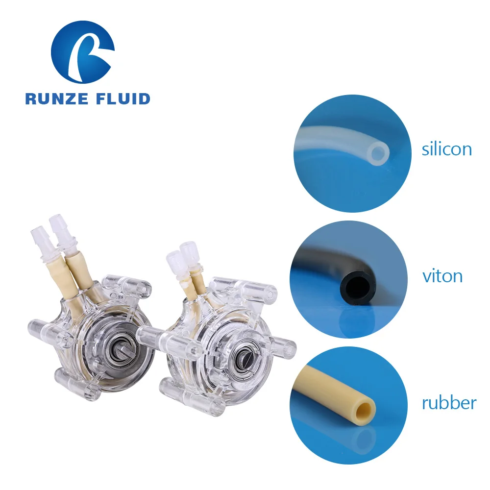 Easy Loading Silicone Rubber Tubing Peristaltic Pump Head Medical Bottle Filling