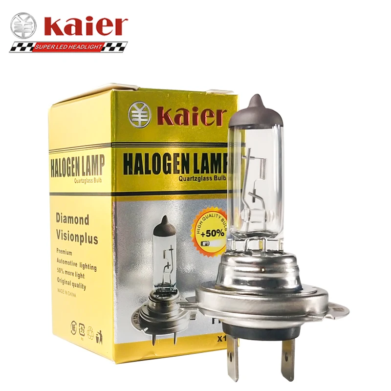 Высококачественная Оригинальная Автомобильная галогенная лампа kaier X1, ксеноновая лампа H7 H4 H1 9005 h11, лампа для автомобильных фар, галогенная лампа