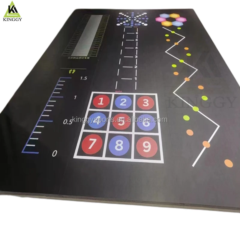 KINGGY Roll-Up Tumbling Mat Wrestling Mat Vinyle Surface Bonded Foam Roll-Out Flexible Roll Mats for Martial Arts