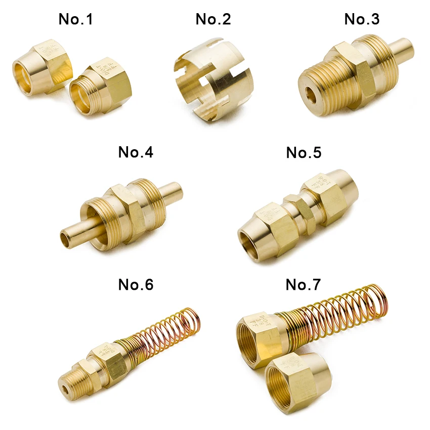 High Quality D.O.T Brass Compression Ferrule Hose Tube Pipe Fitting Sleeve for Metal Pipe