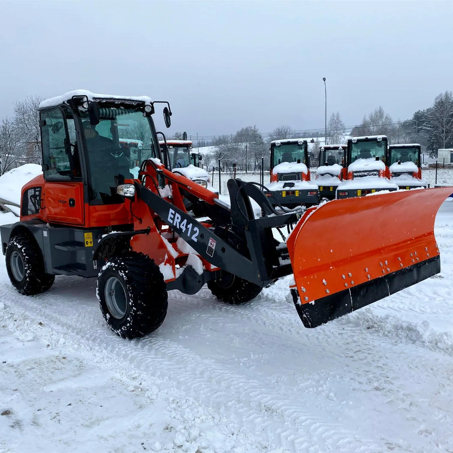 Everun ER412 1.2ton New Trend machinery with EPA4 EURO5 Engine Farm Articulated compact front end mini Wheel loader