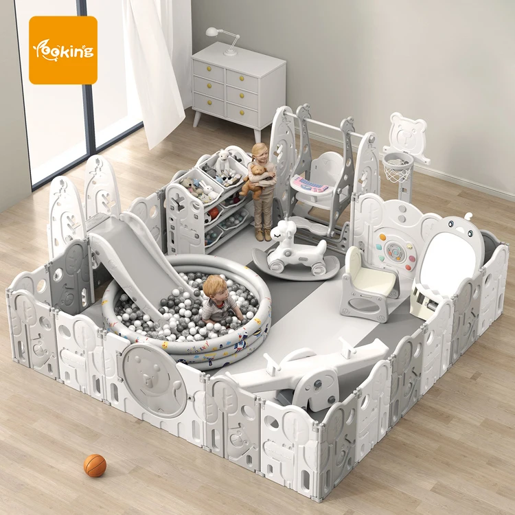 Living Room Baby Ground pen School Diy Folding pen Corrales Para Bebes Toddler Fence Baby pen With Mat