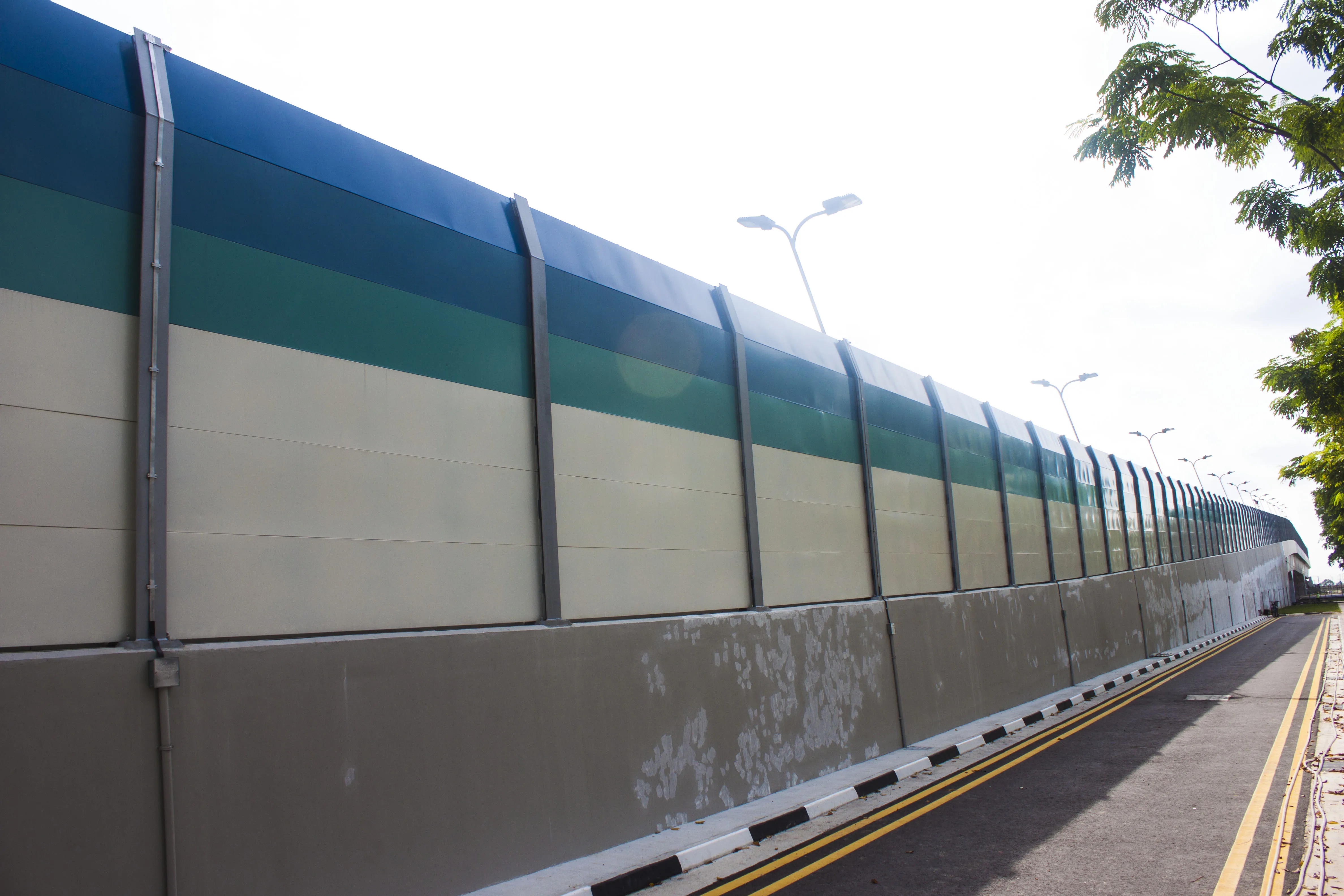 Highway Sound Barrier Sheet Soundproof Wall Acoustical Barrier Fence Construction Noise Barrier