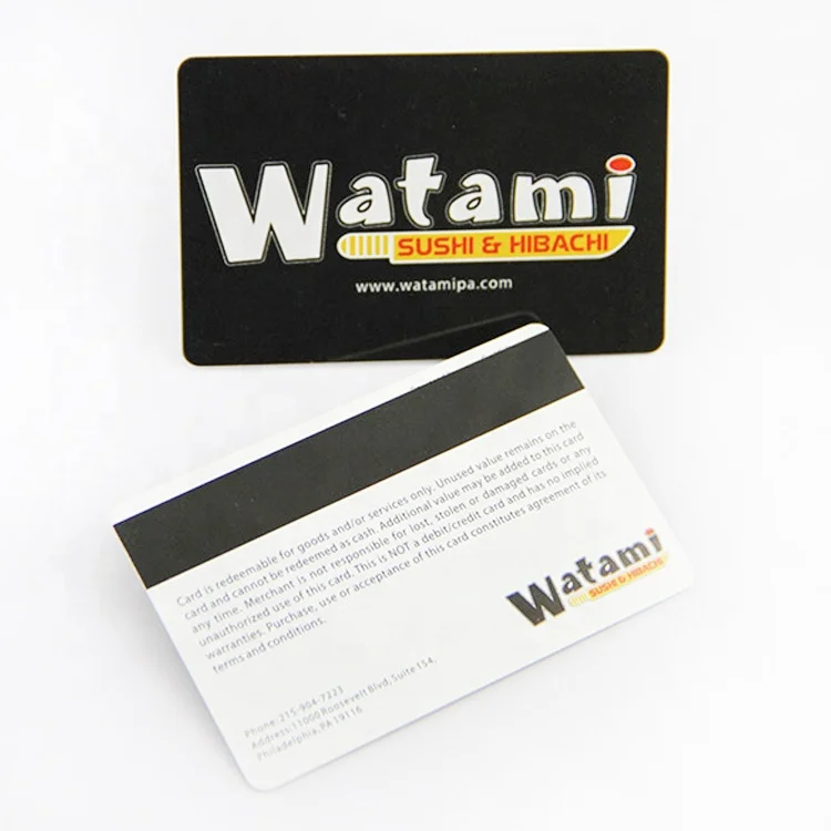 CT-062 Customized magnetic stripe card Printing with customer design