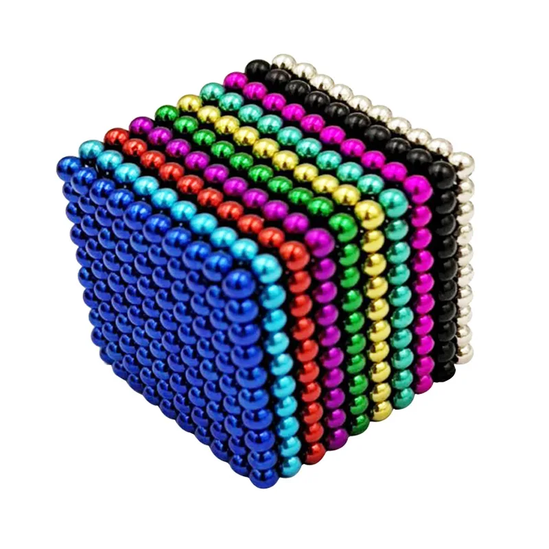 
216Pcs DIY Metal Neodymium Magic 3mm Magnet Magnetic Balls Blocks Cube Construction Building Toys Colorfull Arts Crafts Toy 