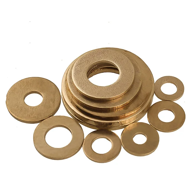 Zhuoqi GB97 copper washer flat washer thickened brass round metal screw flat washer