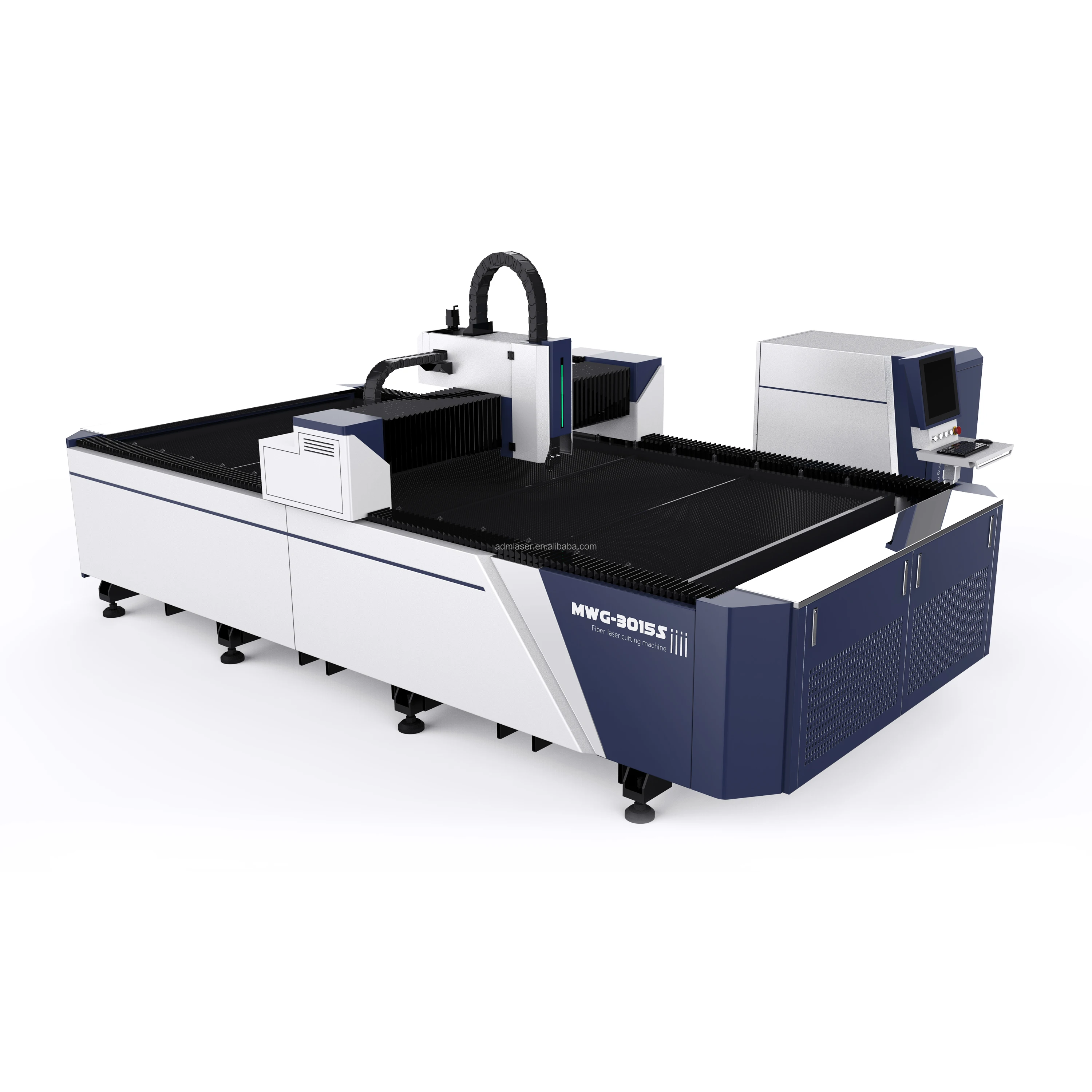 6KW CNC Fiber Laser Cutting Machine for Sheet Metal 6020 with RayTools Laser Head and HiWin Guiderail Supports AI BMP Formats