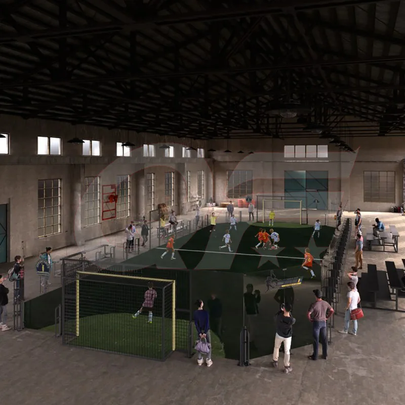 2024 Factory Customize  Soccer Field Soccer Cage Full Set of Sports Equipment for Football Field Panna Football Cage