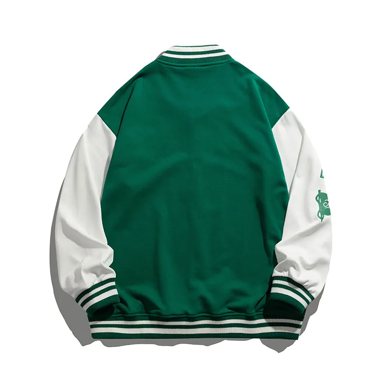 Autumn Man Fashion Embroidery Hip Hop Loose All-Match Street Wear Baseball Jacket