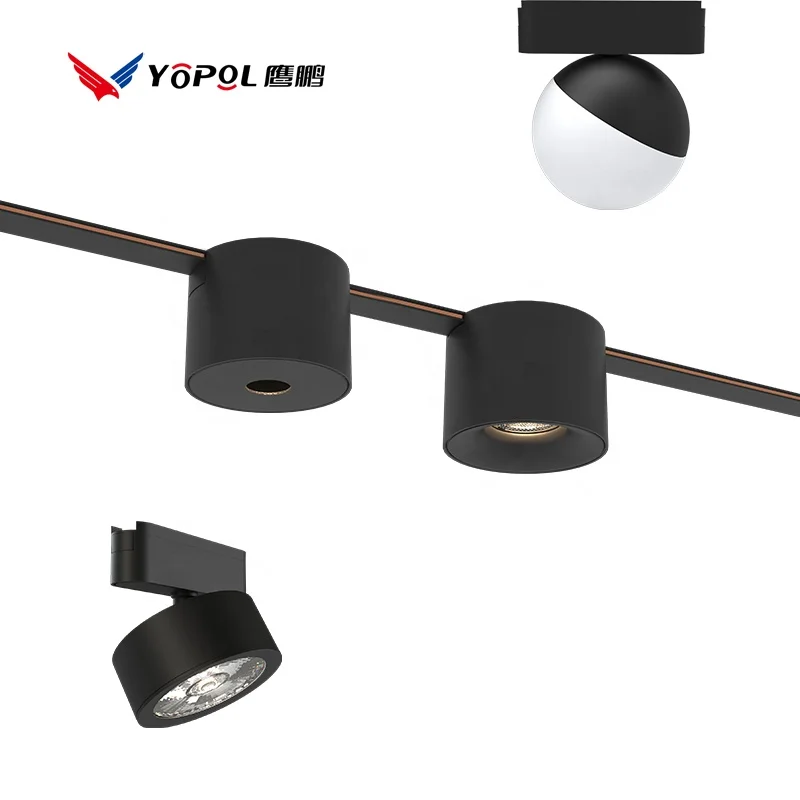 Magnetic Track Light Adjustable 360 Degree  Beam Track Light with Track Lighting Fixture