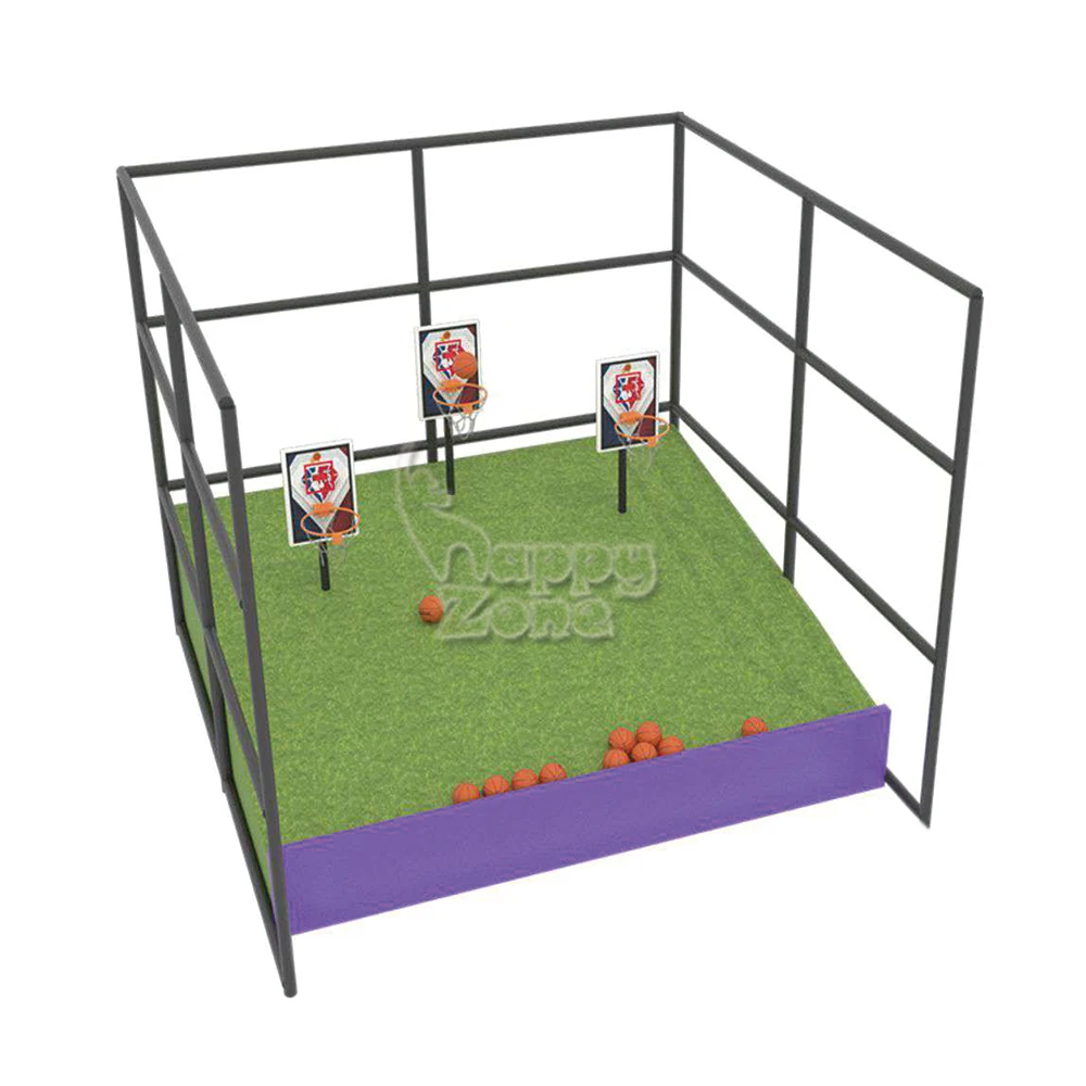 Amusement Parks Fun Indoor Playground Equipment Trampoline Park Games Slam Dunk Basketball Interactive Sports Games for kids