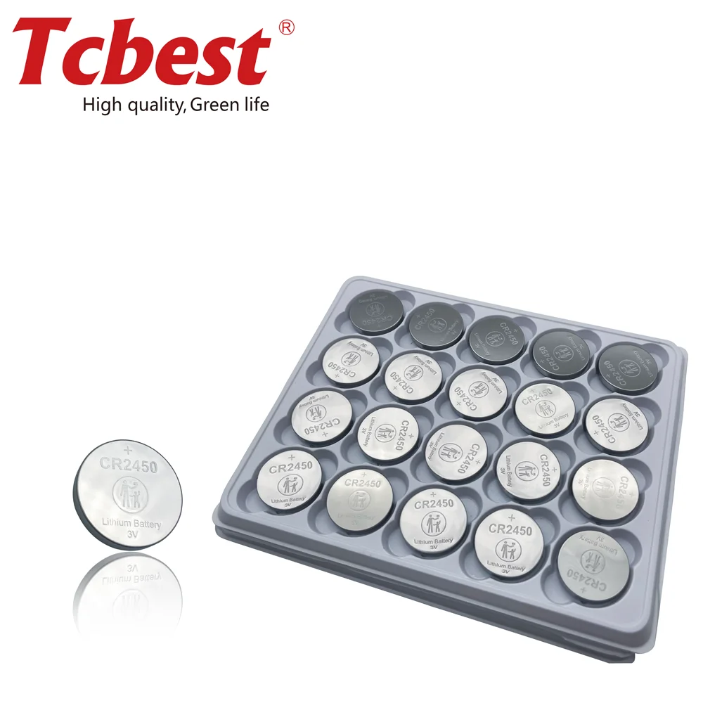 CR2450 lithium button batteries CR2450 3V coin cell for CMOS