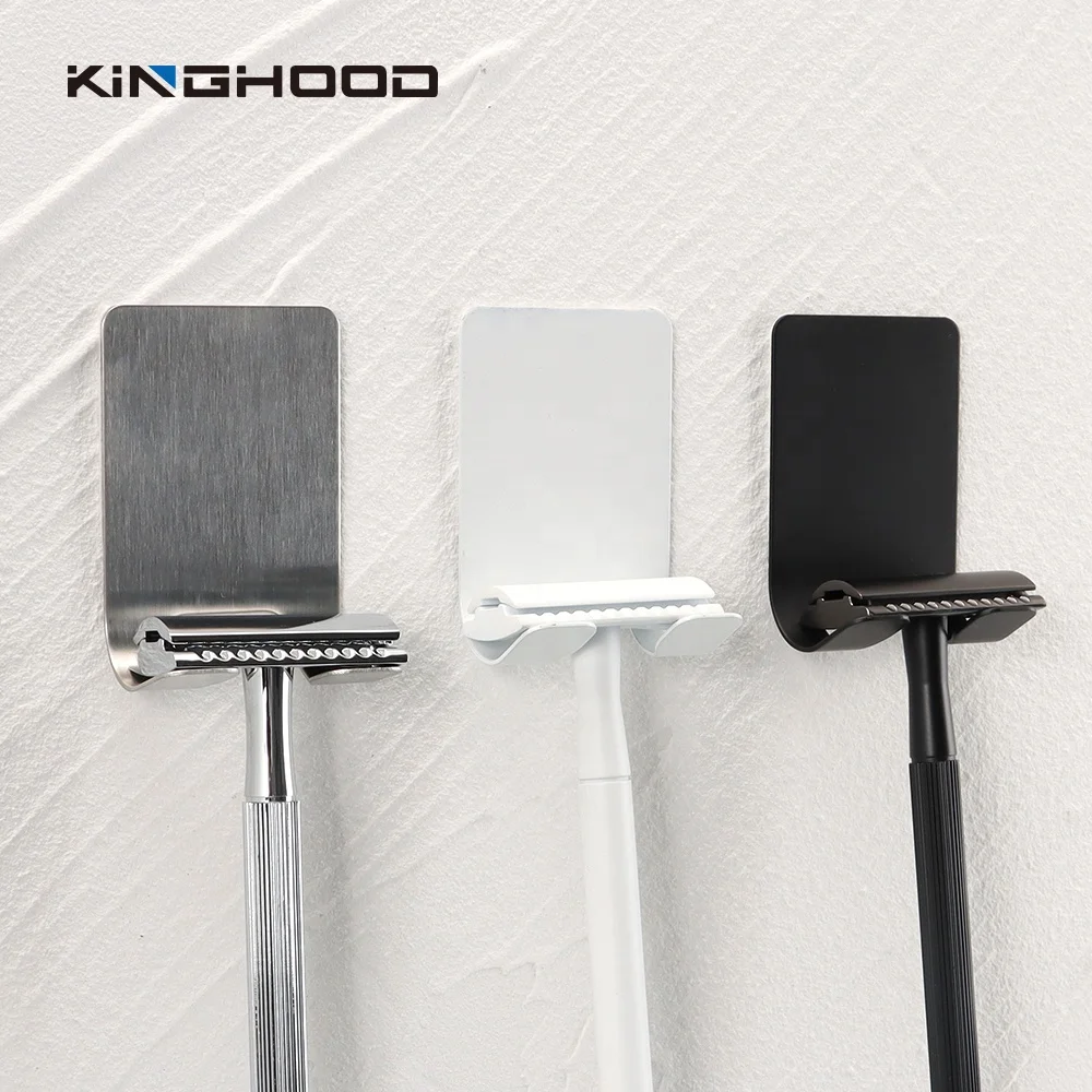 Держатель для бритвы, душевая настенная бритвенная стойка из нержавеющей стали для ванной комнаты, Мужская полка для бритвы