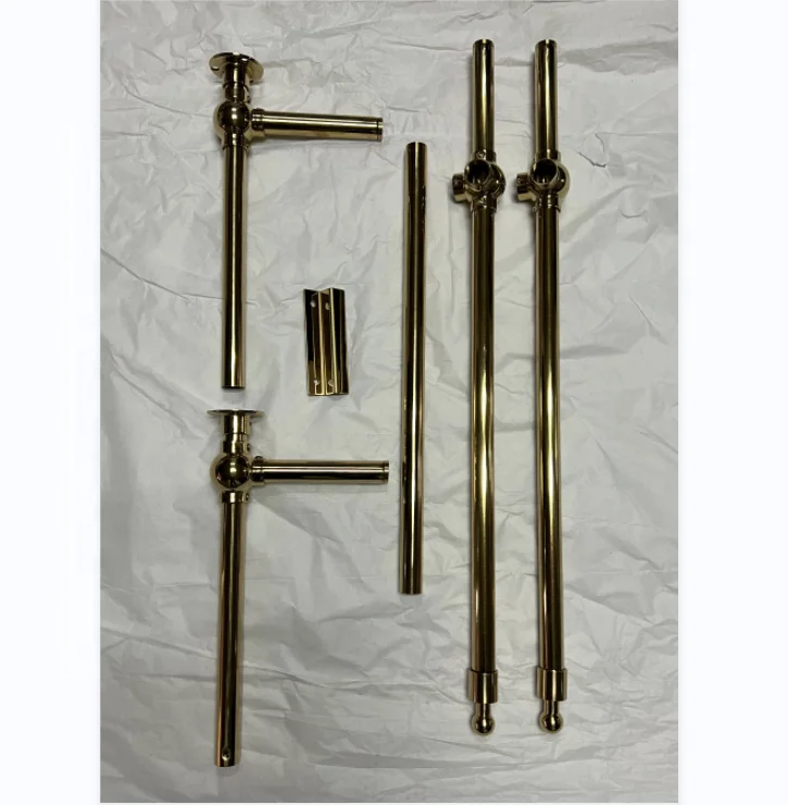 Single Vanity with Brushed Brass Polished Gold Stainless Steel Bracket Match with Snow Mountain White Stone Countertop