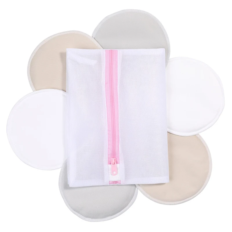 
100% Quality 4 layers super soft waterproof organic bamboo cotton nursing pads 