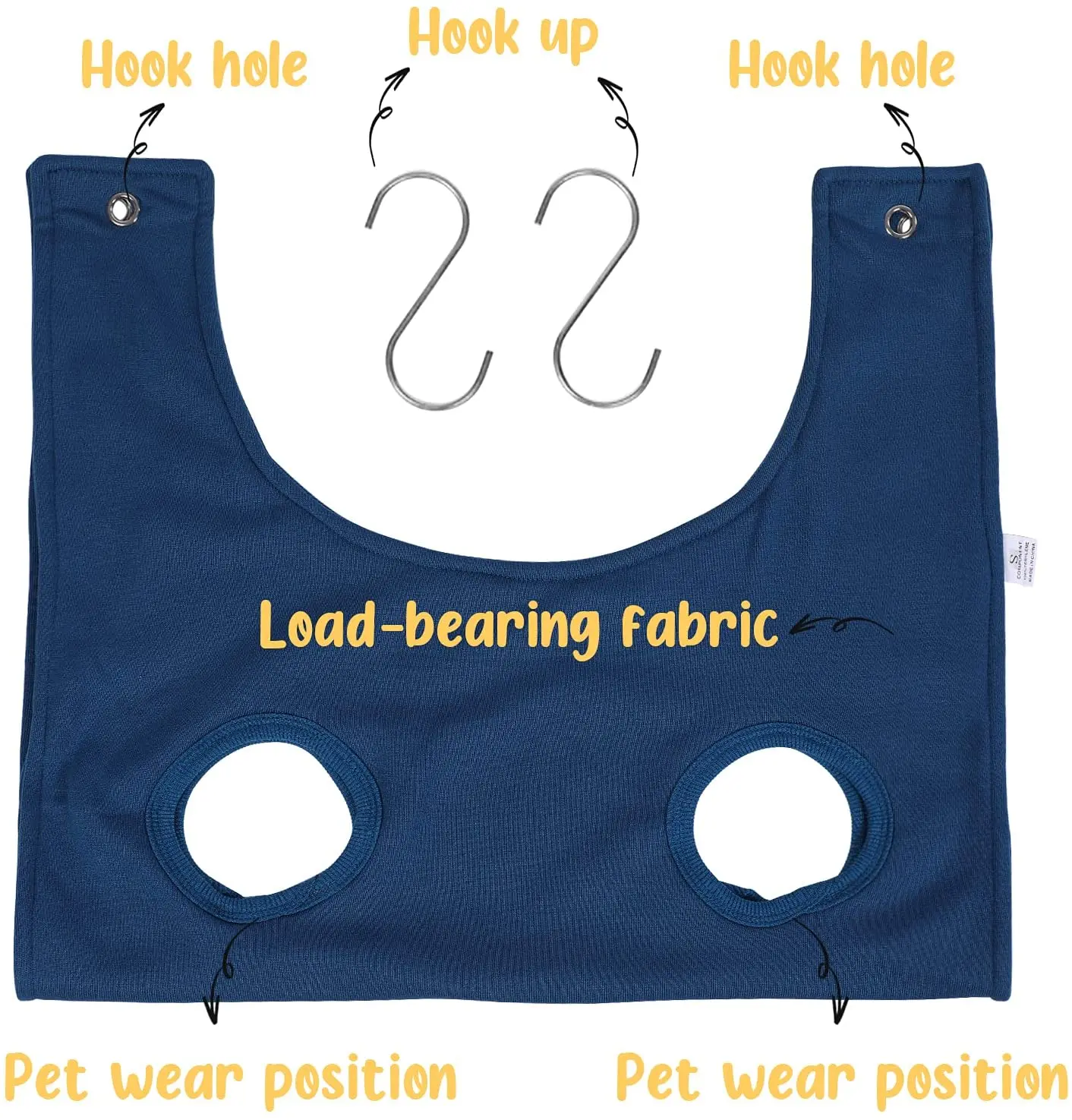 Pet Grooming Hammock Pet Nail Clip Bag For Grooming Dog Cat Grooming Bag With Hangers And Fixing Pets