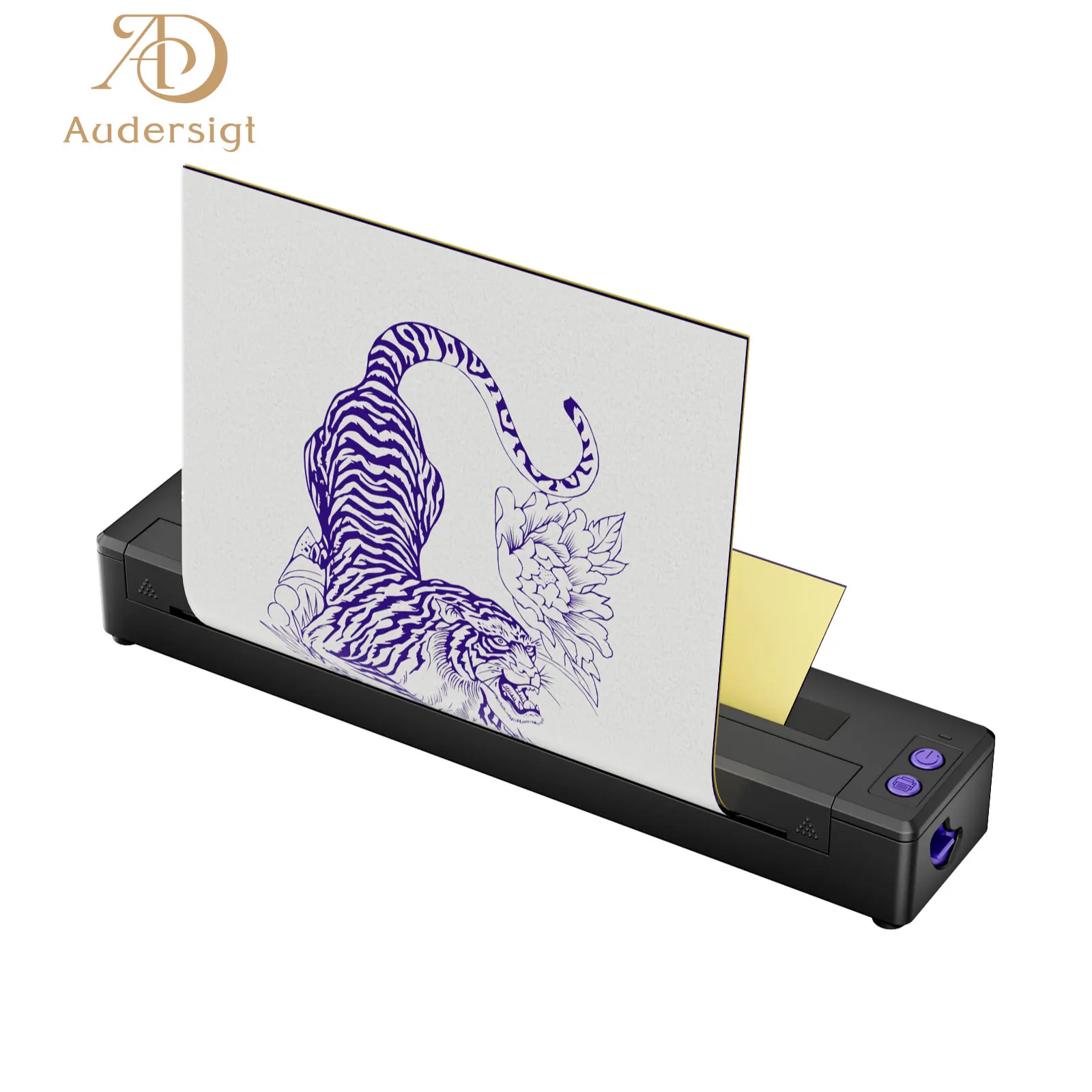 Kissure 2024 Mini Tattoo Printer Thermal Pattern Machine Bluetooth Wireless Printer 2500mAh Rechargeable stencil equipment