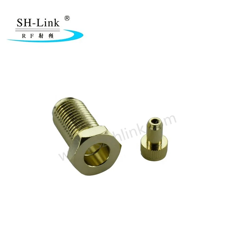 RF coaxial SMA Bulkhead mount  female connector for pigtal cable RG174