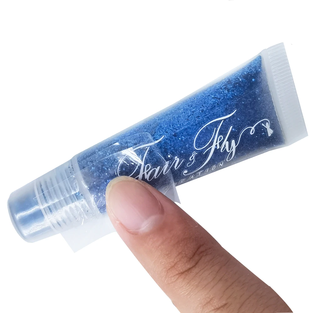 Custom Transparent UV Brand Name Logo Transfer Sticker Names Wholesale Lip Gloss Tubes Private Label Printing Packaging