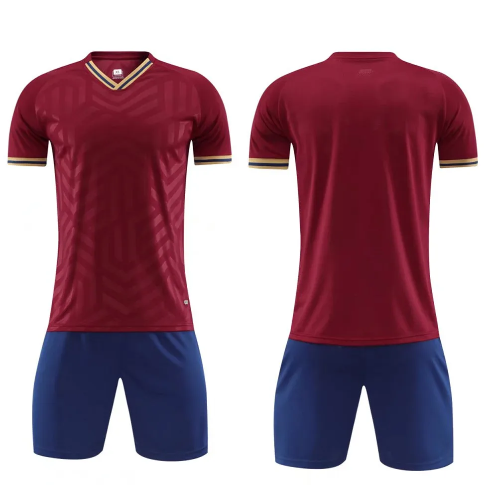 Wholesale OEM Custom Made Plain Blank Soccer Uniform Sublimated Team Training Sets Football Jerseys Soccer Jersey