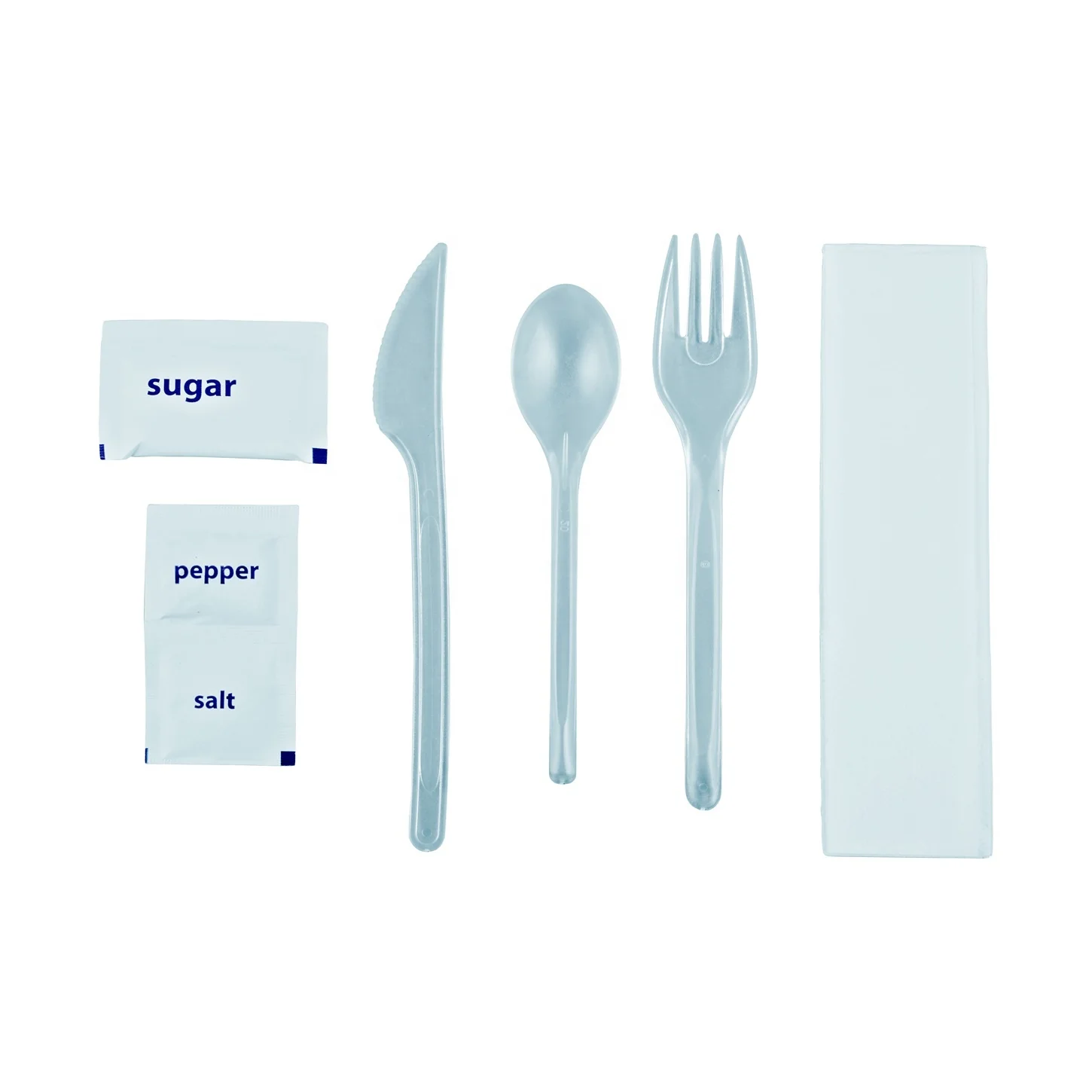 
Cheap white disposable plastic airline turkish tableware 