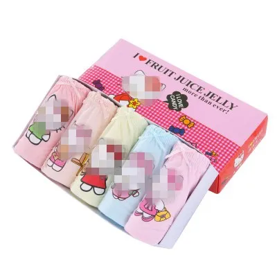 
Top quality hot girls panties cotton triangle girl kids underwear sale 