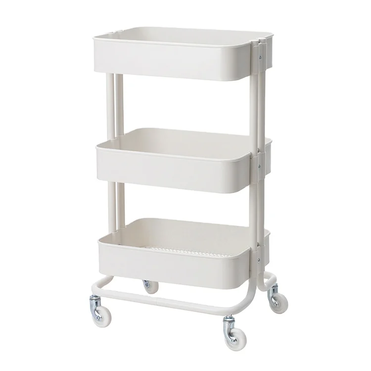 Best Storage Design Steel Metal Storage Cart Keuken Trolley Make Up Organizer Trolly
