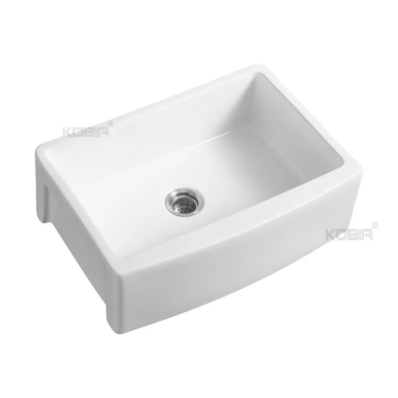 American cUPC Standard Fire Clay Gourmet Sink Reversible 1.0 Bowl White Butler Belfast Kitchen Sink