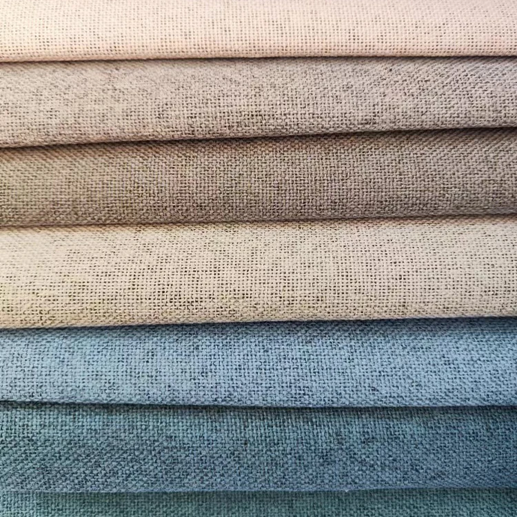 100% Blackout Curtains Technical Fabric Zero Formaldehyde Healthy and Environmentally Friendly Resin Color Hemp Home Decoration