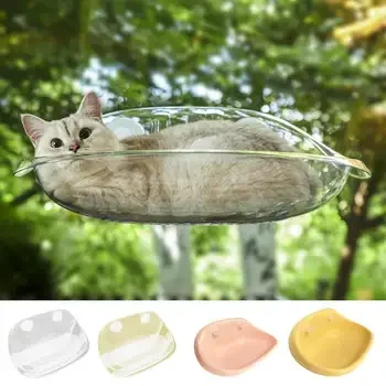 Customized Logo Cat Hammock Window Sleeping Bed Cat Window Perch Hammock for Cat Hanging Seat Wall Furniture