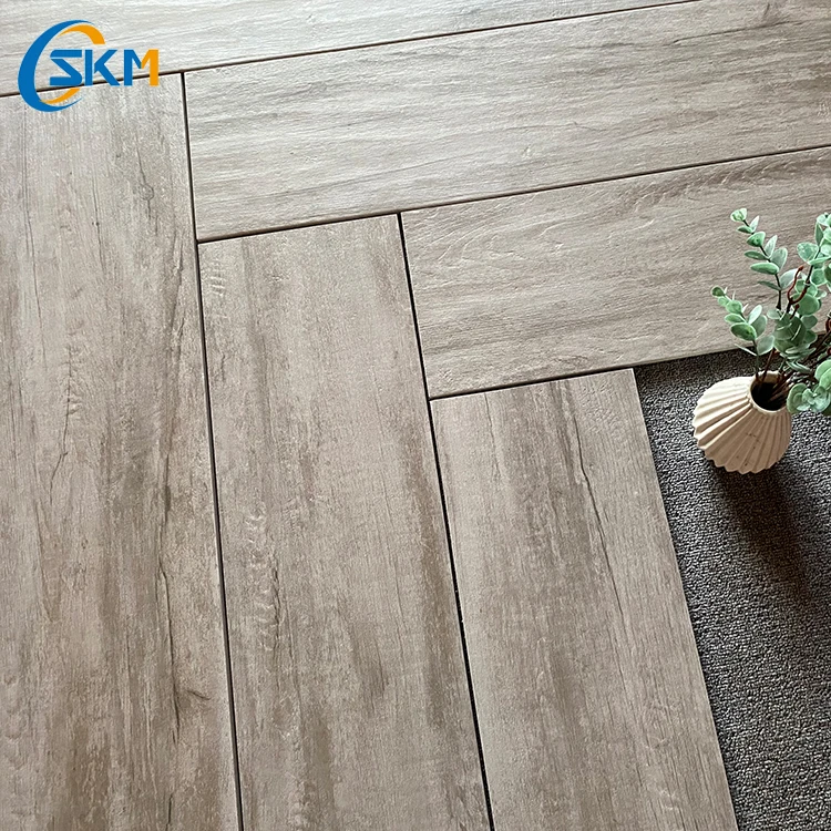 SAKEMI Factory Supply high quality 200*1000 Wood Floor Tile Wood Design Ceramic Tile Porcelain Floor Tiles