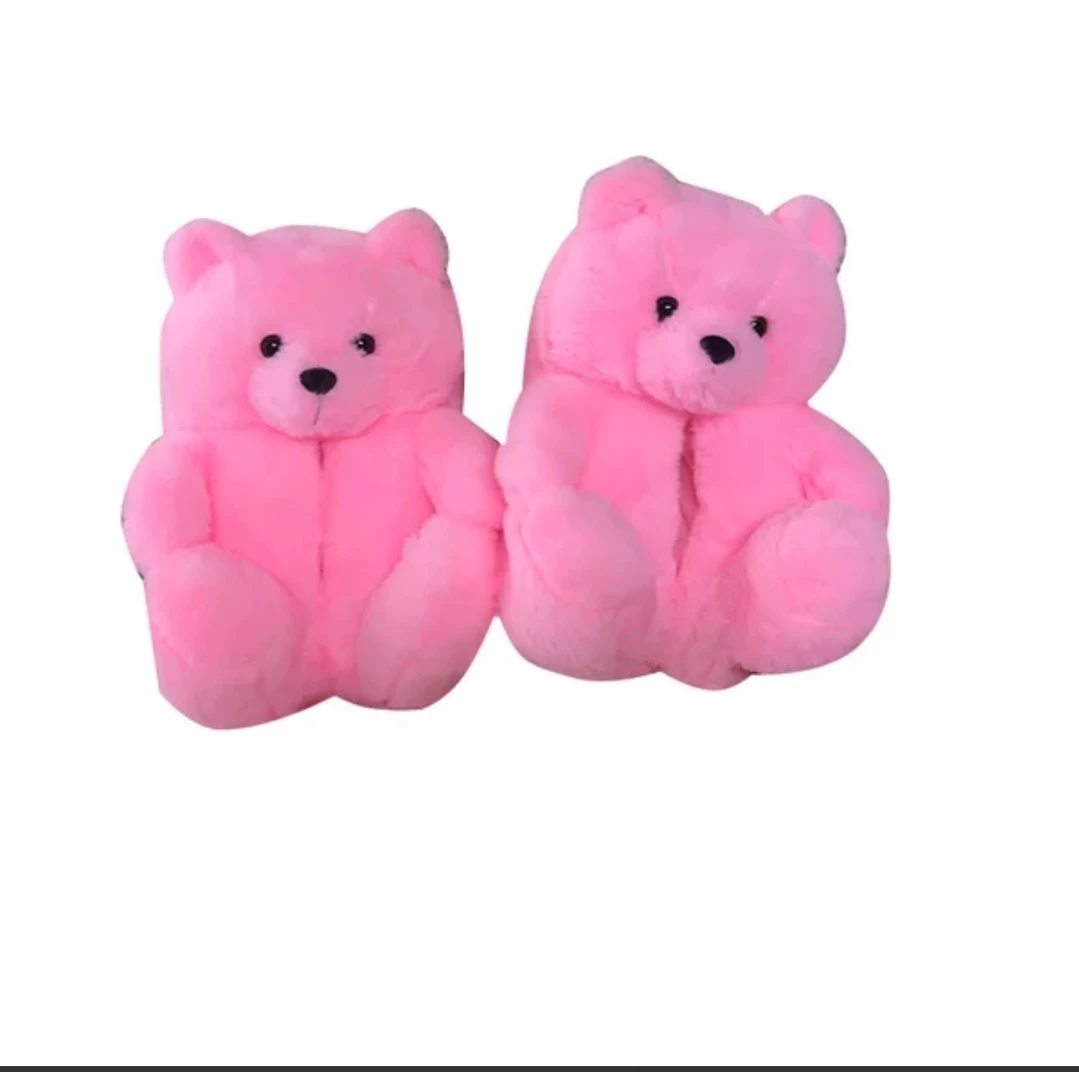 
2020 Wholesale Cheap Woman Kid Bedroom Soft house slipper plush indoor slipper Teddy Bear Slippers 
