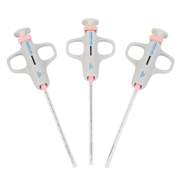 Stainless steel needle design suitable for CT and ultrasound inspection tru cut biopsy needle
