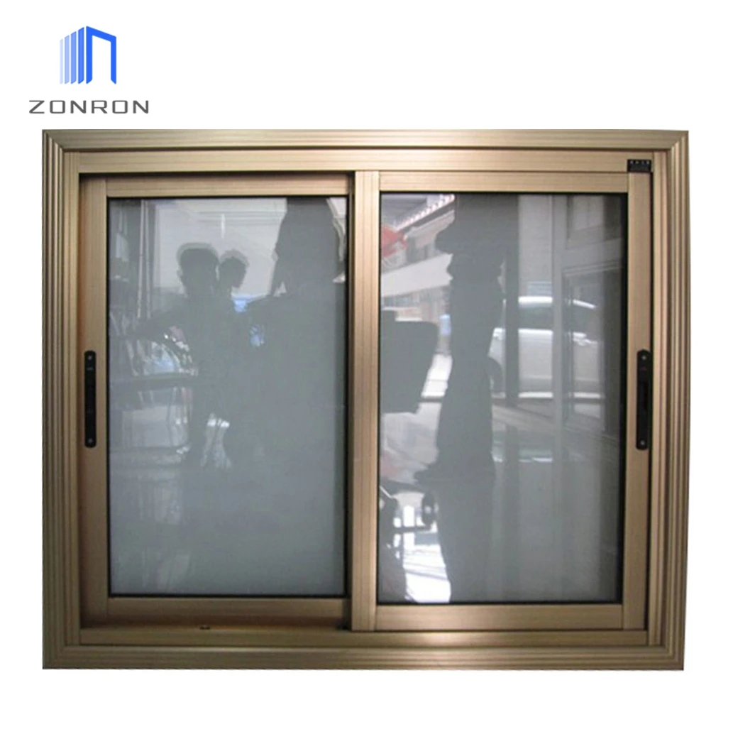 Zonron Custom Size Material Sliding Windows Double Glass Hurricane Impact Aluminium Sliding Window From Chinese Manufacturer