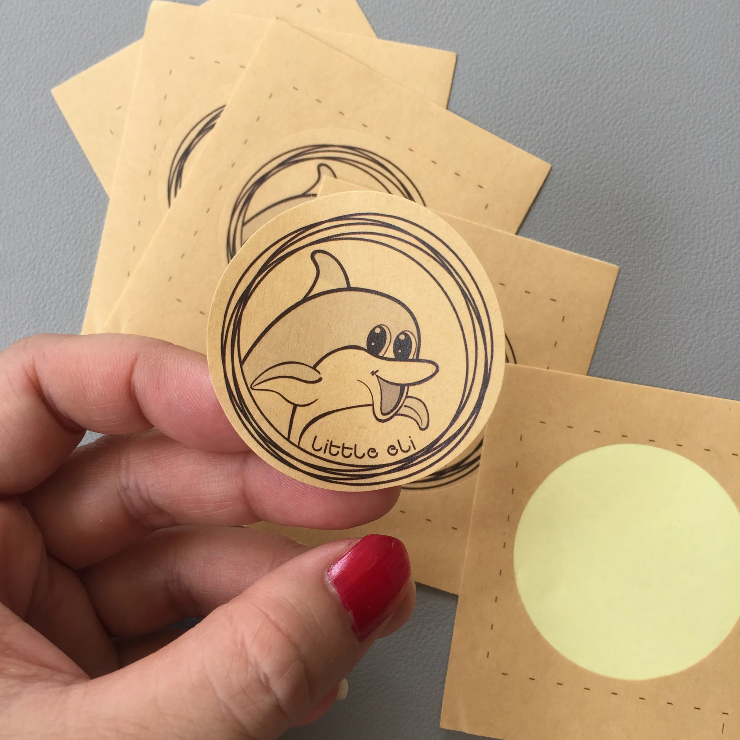 Manufacturers Custom Private Brand Name Printing Logo Adhesive Roll Labels Stickers for Packaging