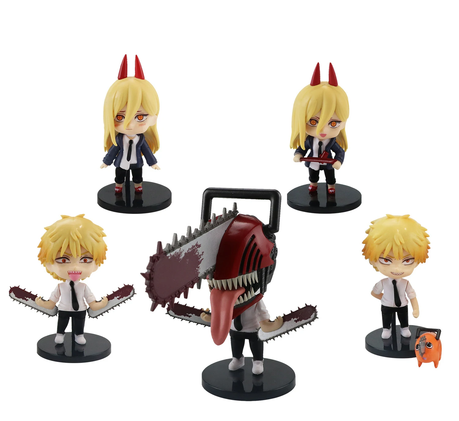 Chainsaw Man Anime Figure Denji Power PVC Kawaii Action Figurine Chainsaw man Pochita Model Doll Car Ornament Decor Toy Gift