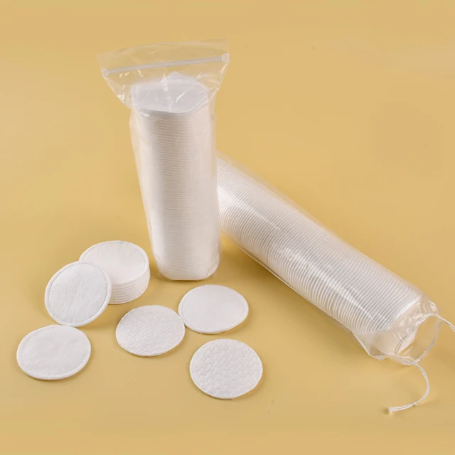 RTS Round Makeup Remover Clean Pads 80PCS Cosmetic Non-woven Facial Cotton Pads organic cotton pad