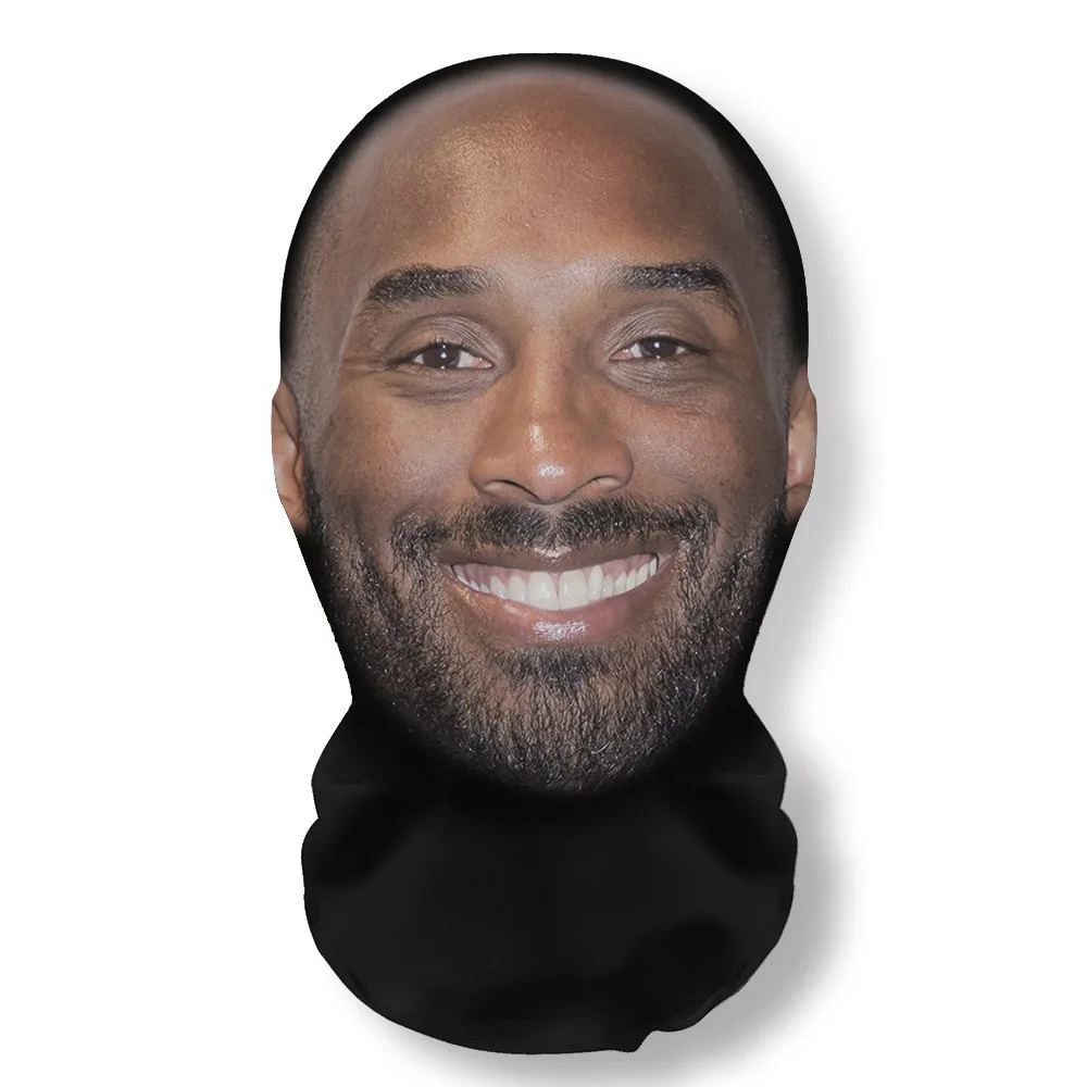 Custom Print  for  Breathable  Sweat  Hat Realistic Kan ye West Full Face Rapper Face Mask Funny Costume Cosplay Adult