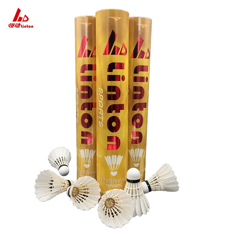 Самый прочный популярный рекламный воланчик из гусиных перьев для бадминтона