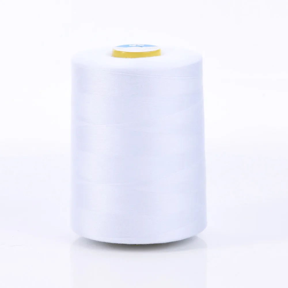 Two Birds White 40S/2 10000yards 100% Spun Polyester Sewing Thread for Sewing Hilo de coser Hilo de costura