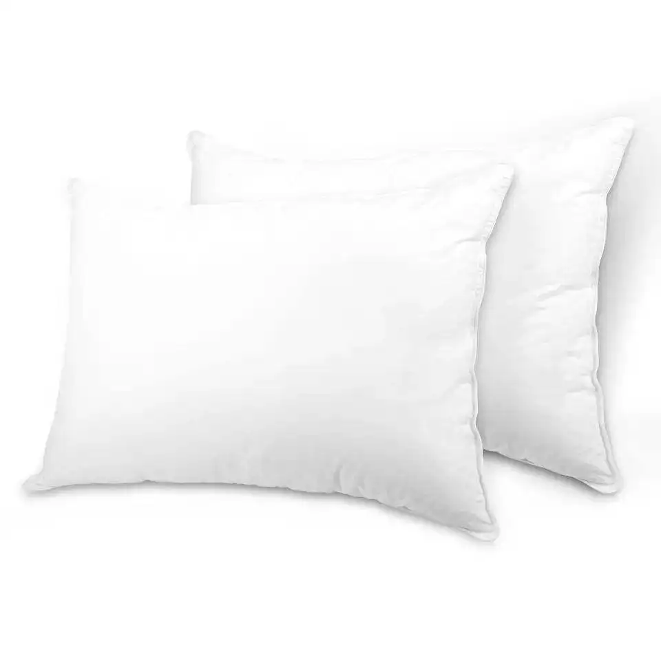 Anti static anti pilling pure cotton feather filled pure white down pillow