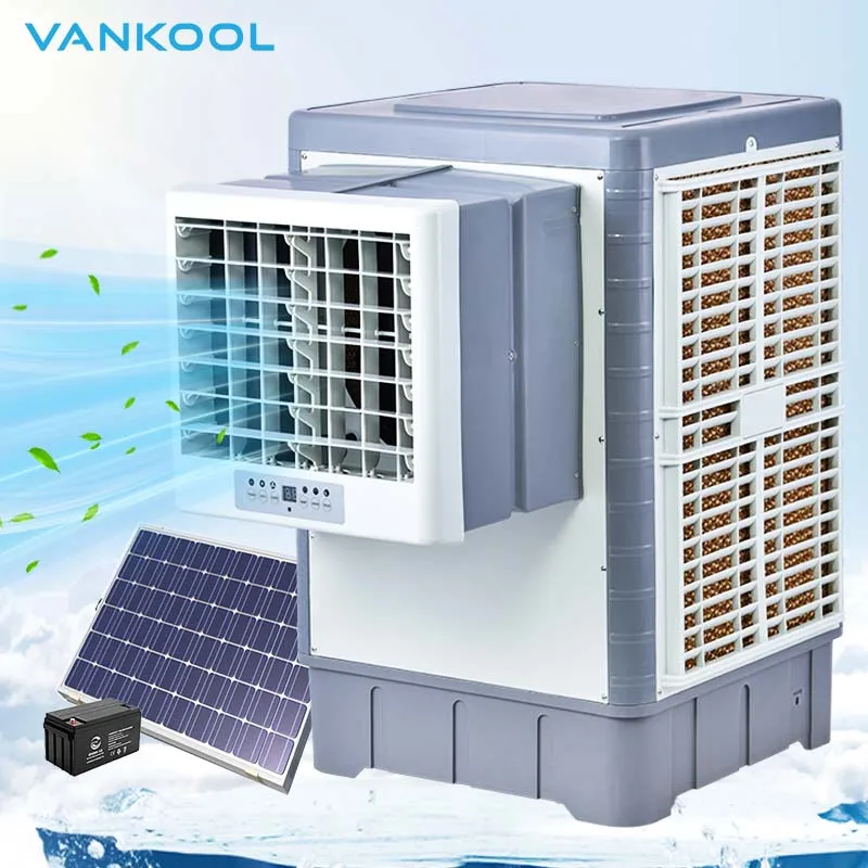 industrial water cooler air conditioner desert air cooler portable water cooler solar water mist fan